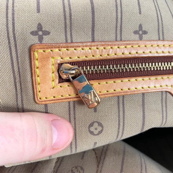 Louis Vuitton Neverfull Canvas Monogram Designer Tote Bag Made In France Y2K - Picture 11 of 17